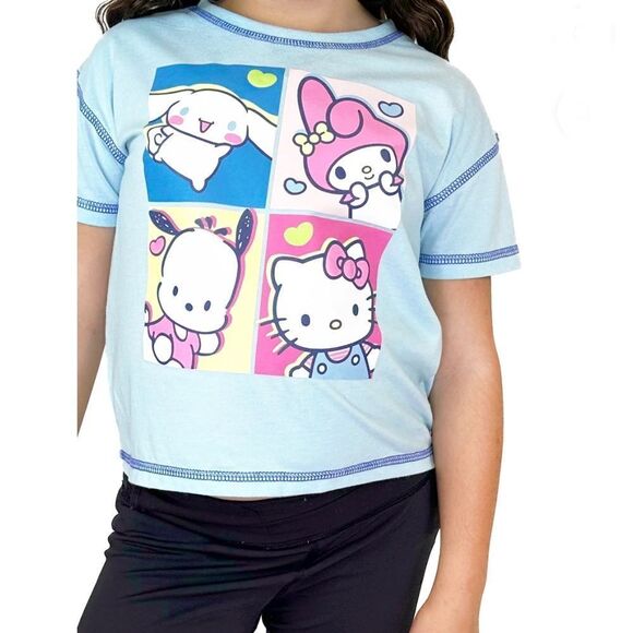 Girls Hello Kitty & Friends Girls Graphic T-Shirt 2-Pack Size M - Picture 14 of 15